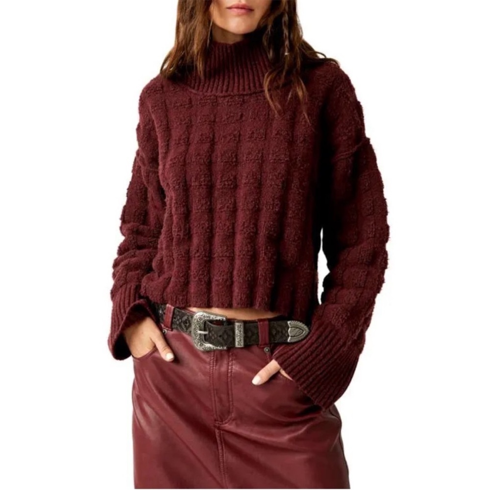 NEW Free People Soul Searcher Mock Neck Sweater Size Medium